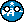 A blue ball with a white rifle, a white star, white eyes, and eyelashes.